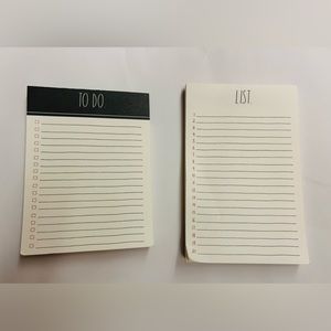 Two New Rae Dunn Pads “To Do” “List”